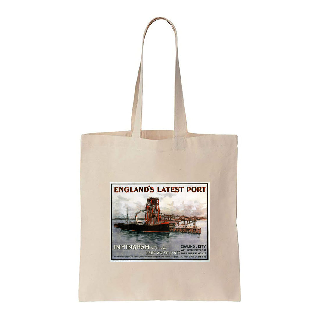 Immingham, Grimsby - Deep Water Dock - Canvas Tote Bag