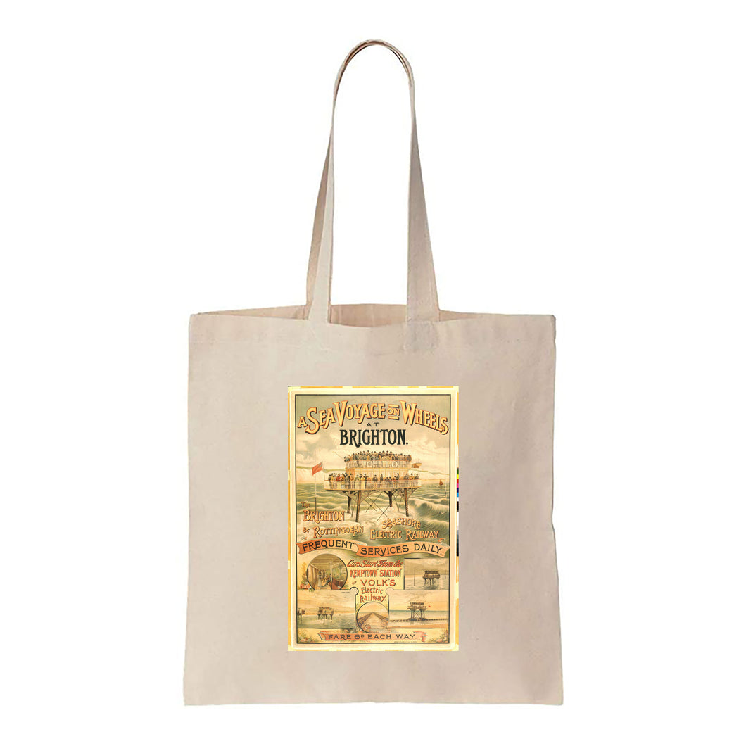 A Sea Voyage on Wheels at Brighton - Canvas Tote Bag