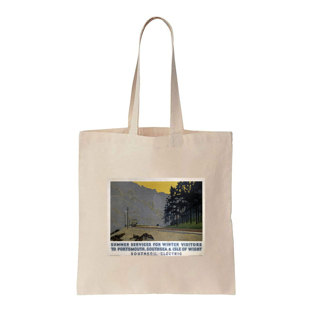 Summer Services for Winter Visitors - Portsmouth, Southsea and Isle of Wight - Canvas Tote Bag