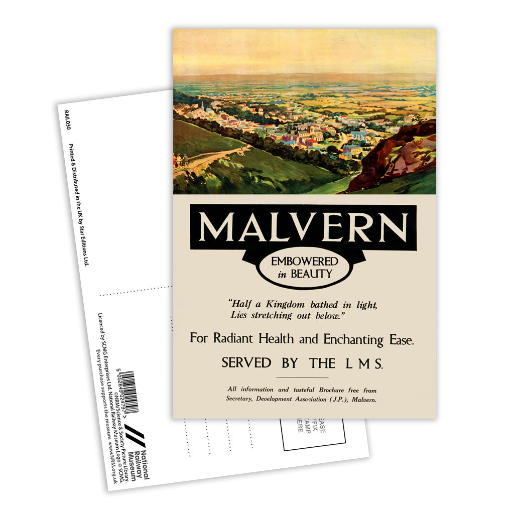 Malvern - Embowered in Beauty Postcard Pack of 8