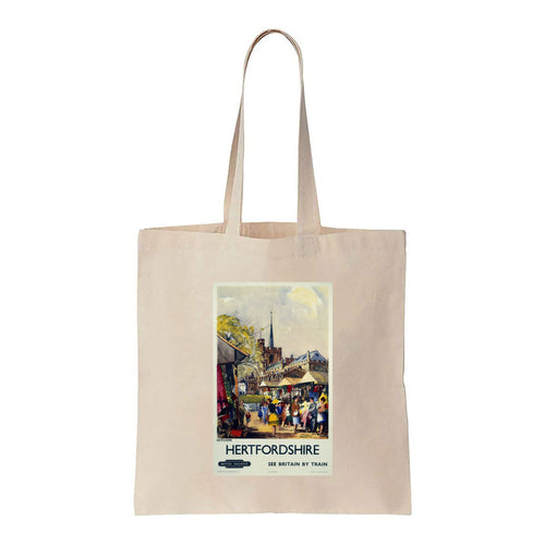 Hitchin, Hertfordshire - See Britain By Train - Canvas Tote Bag