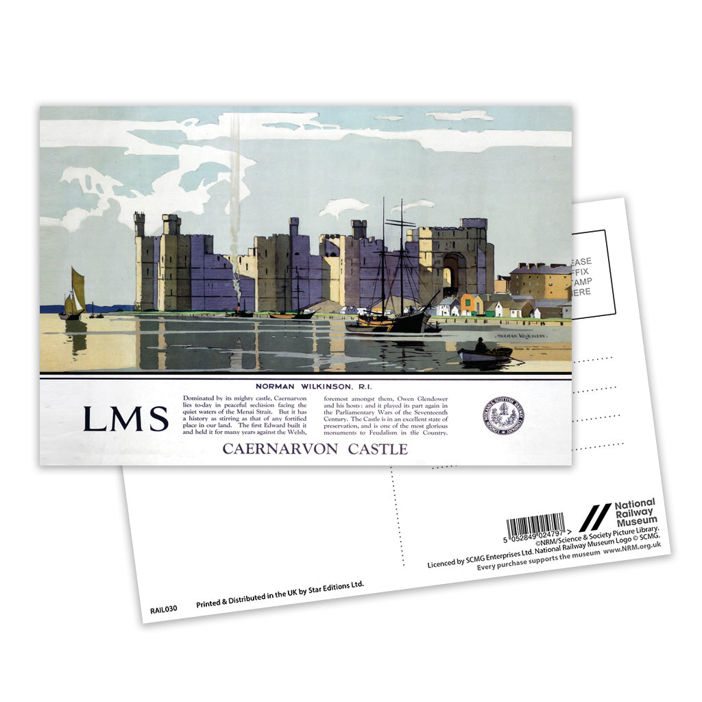 Caernarvon Castle Postcard Pack of 8