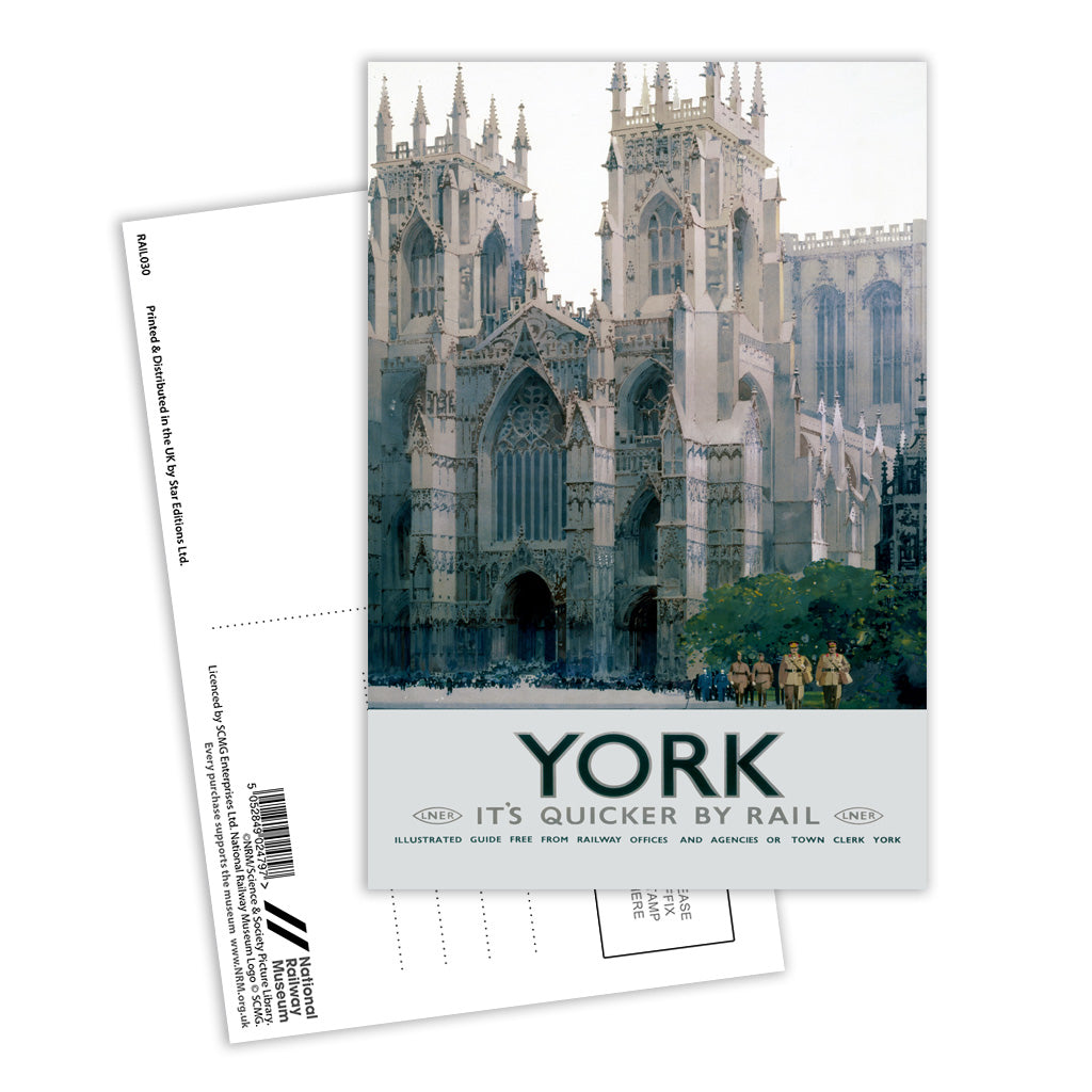 York Cathedral Postcard Pack of 8