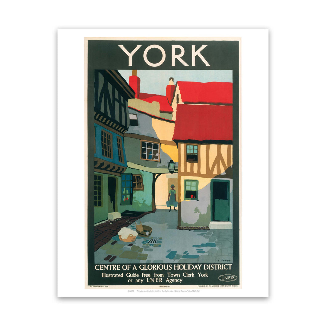 York, Centre of Glorious Holiday Art Print