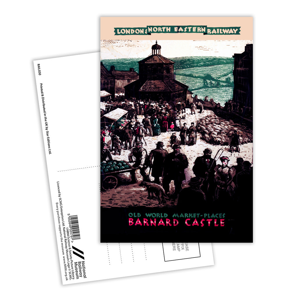 Barnard Castle, Old World Market-Places Postcard Pack of 8