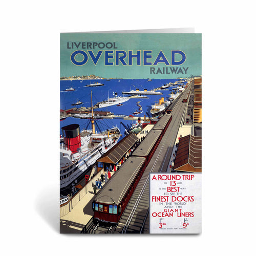 Liverpool Overhead Railway Greeting Card