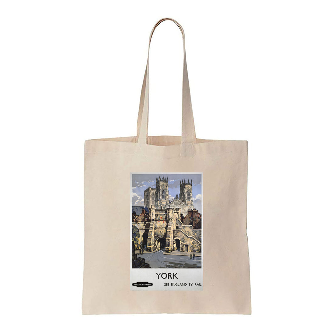 York, See England By Rail - Canvas Tote Bag