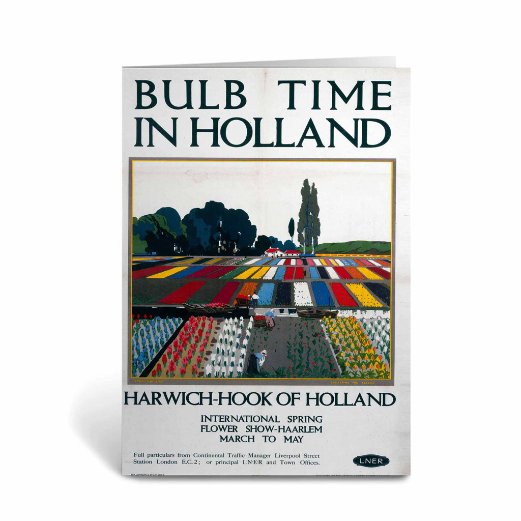 Bulb Time in Holland, Harwich-Hook Greeting Card