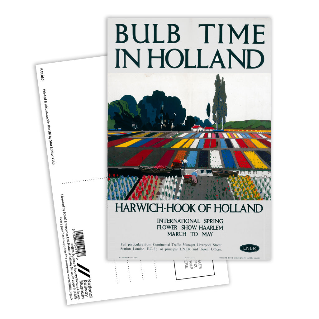 Bulb Time in Holland, Harwich-Hook Postcard Pack of 8