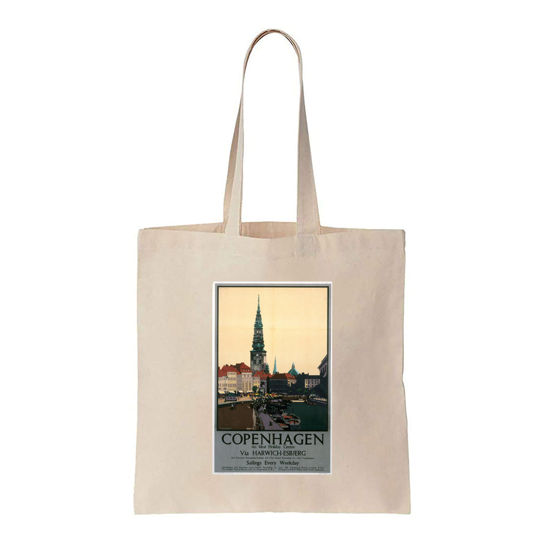 Copenhagen via Harwich-Esbjerg - Canvas Tote Bag