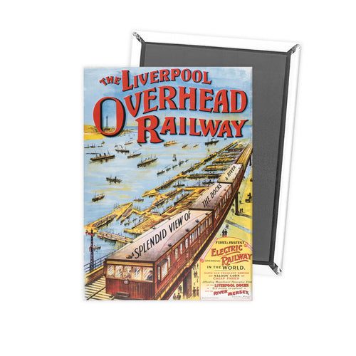 Liverpool overhead railways Fridge Magnet