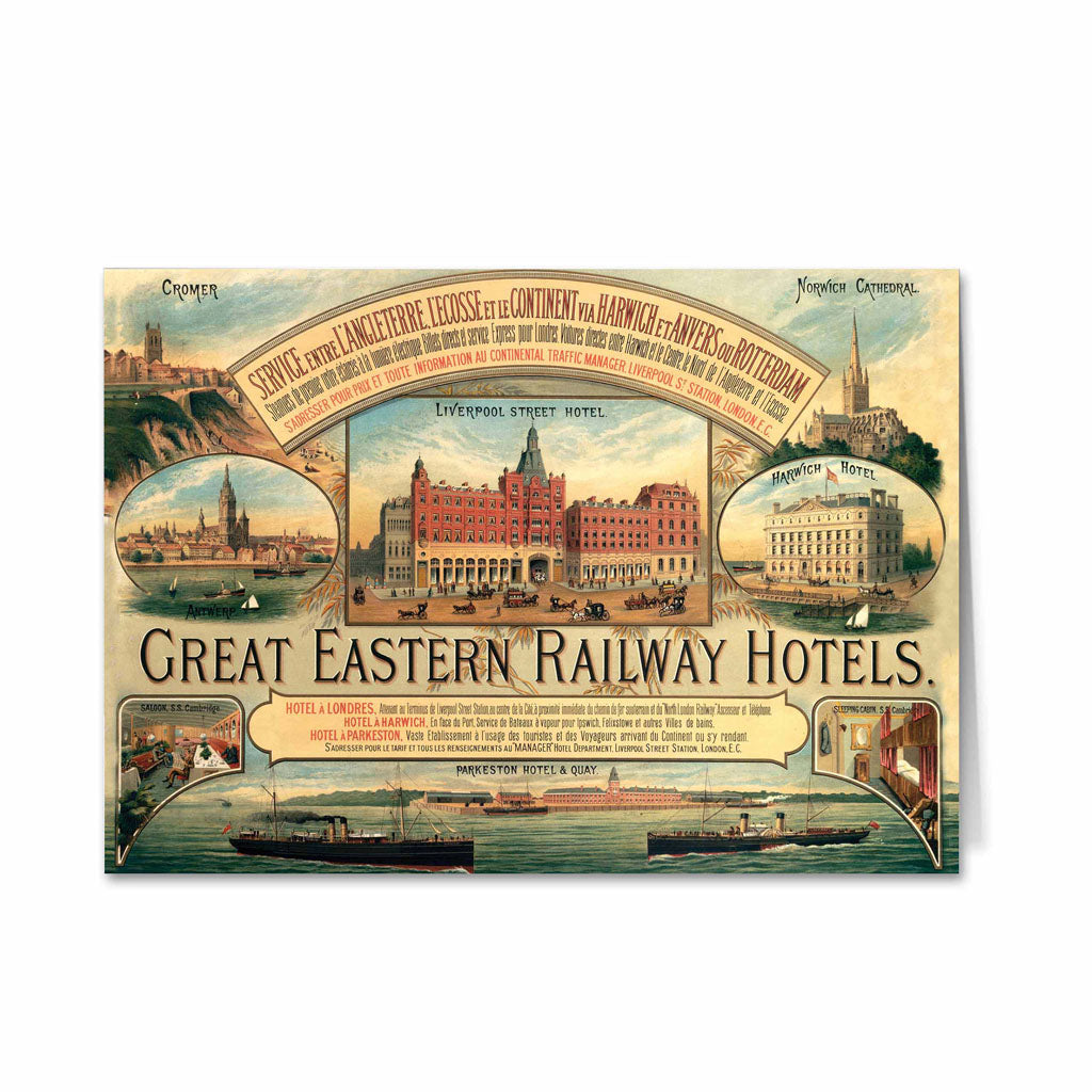 Great Eastern Railway Hotels Greeting Card