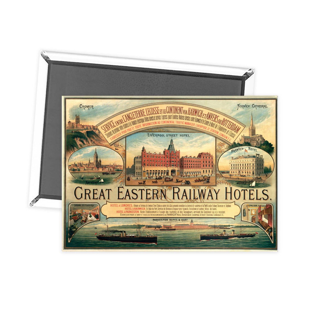 Great eastern railway hotels Fridge Magnet