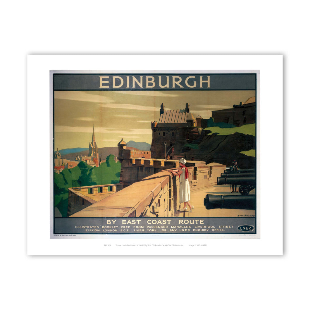 Edinburgh Battlements Art Print