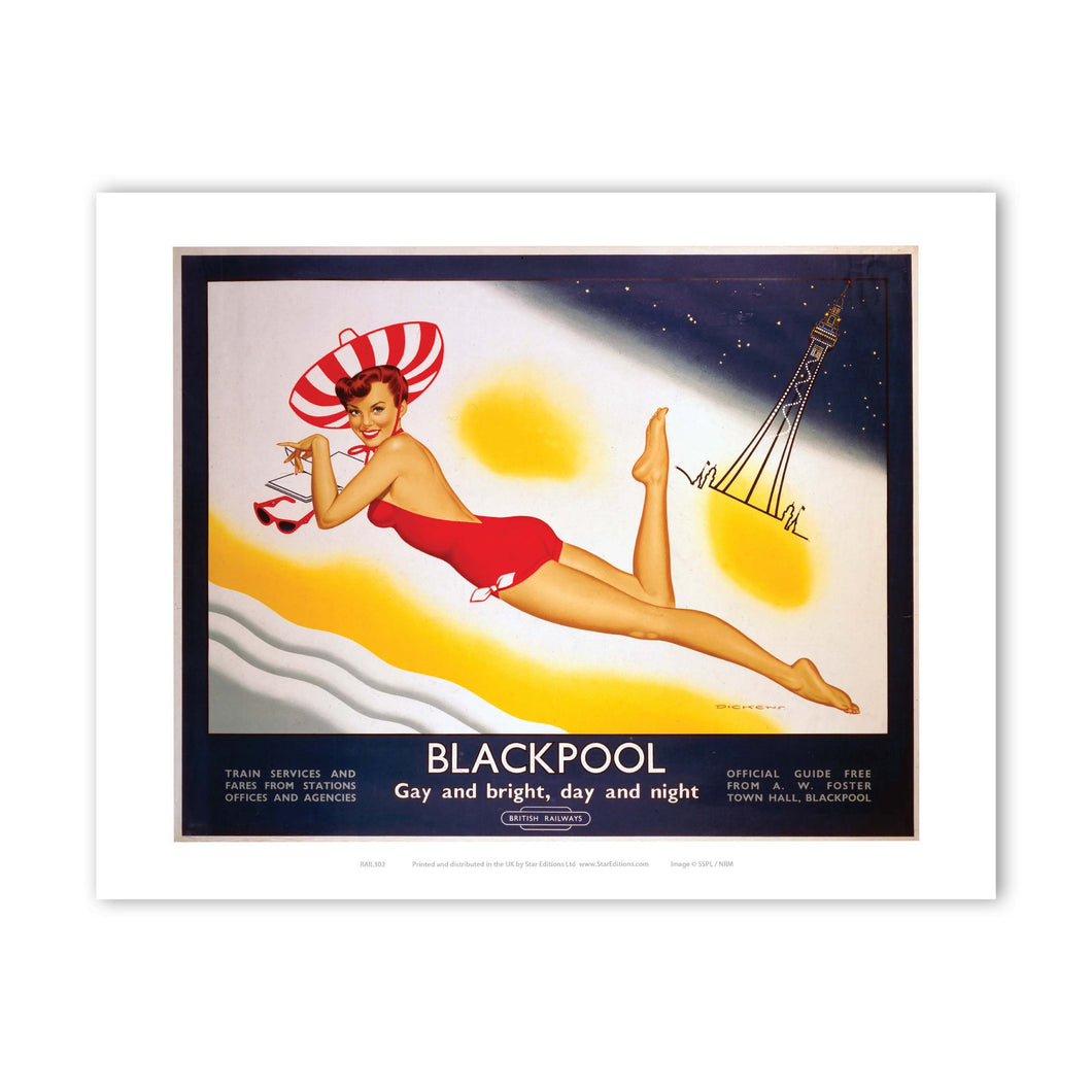 Blackpool, Gay and Bright Art Print
