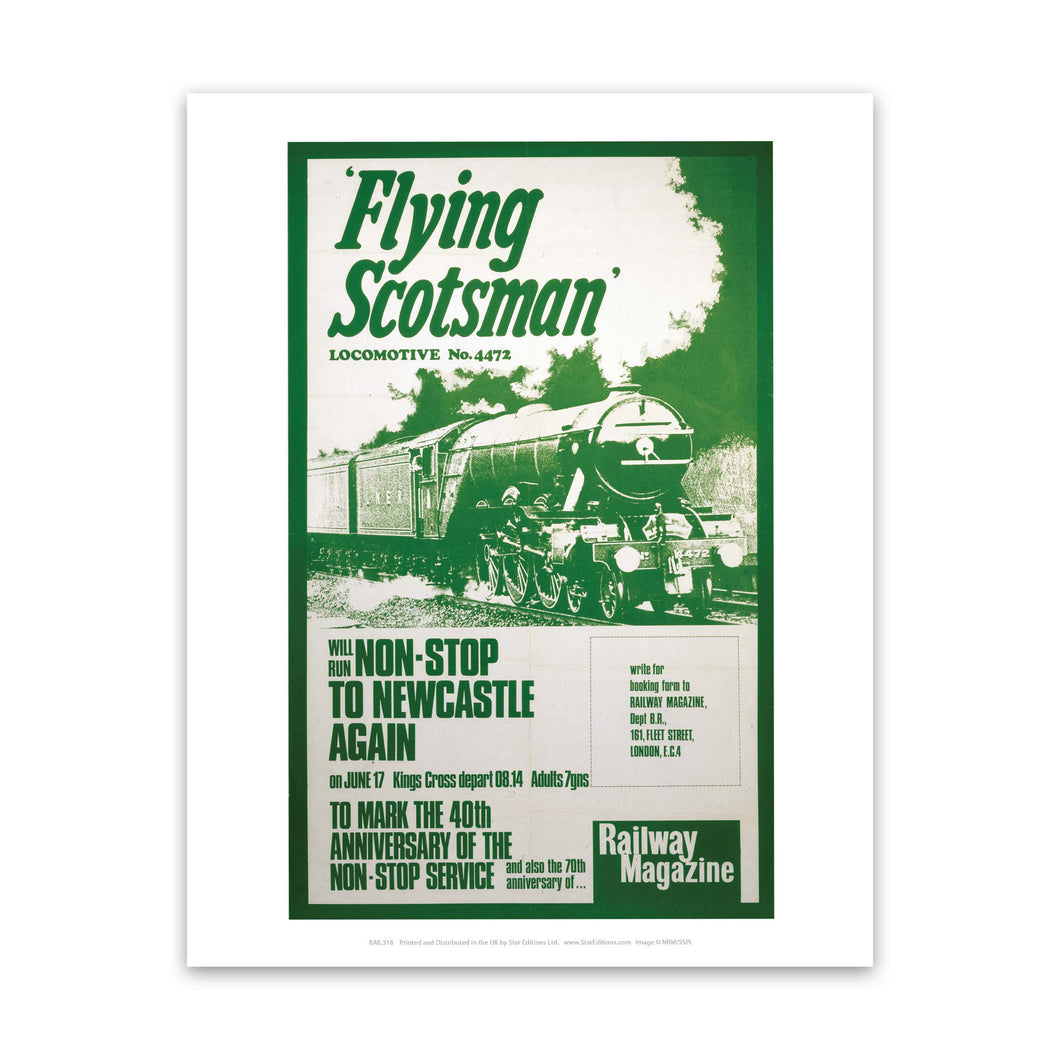Flying Scotsman Locomotive Art Print