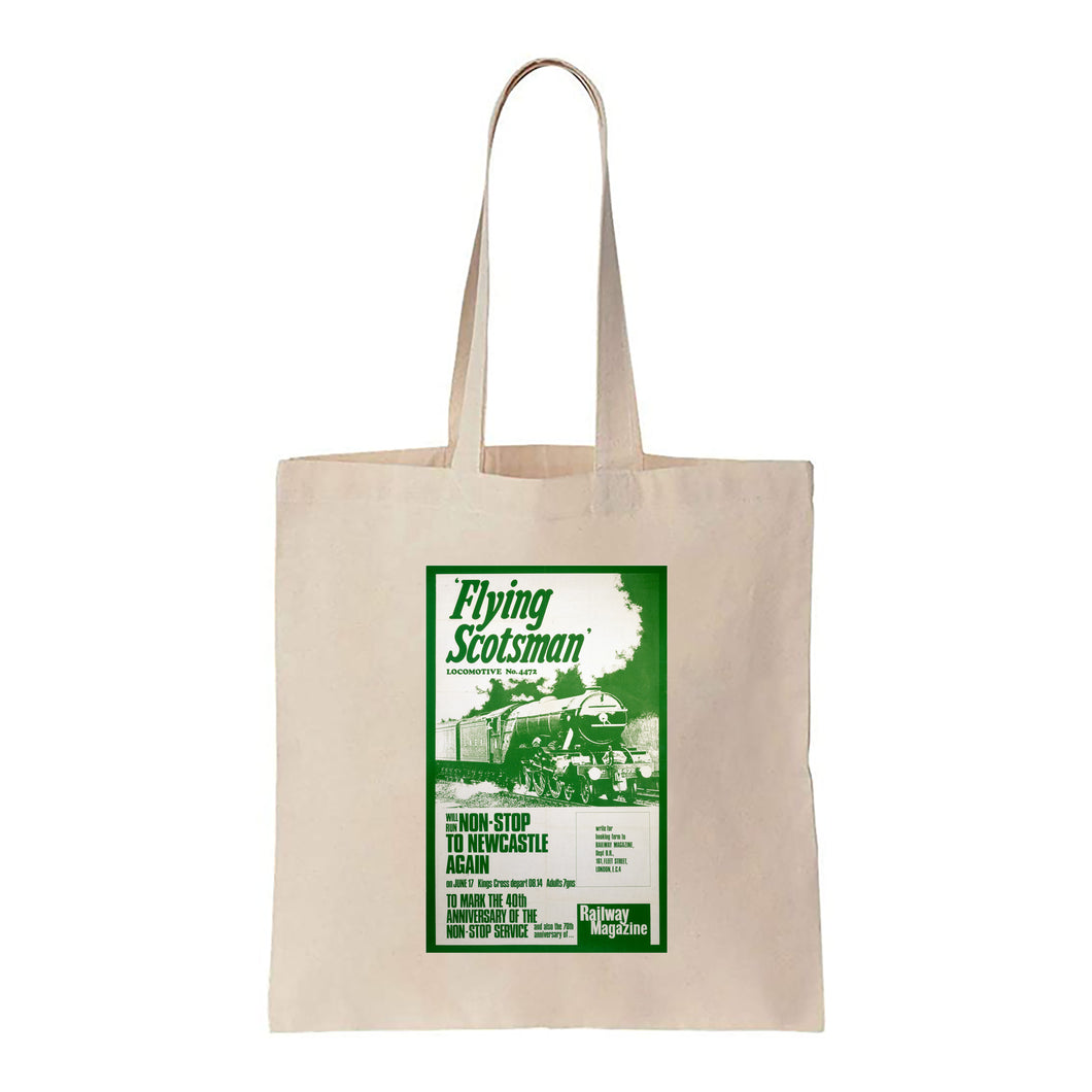 Flying Scotsman Locomotive - Canvas Tote Bag