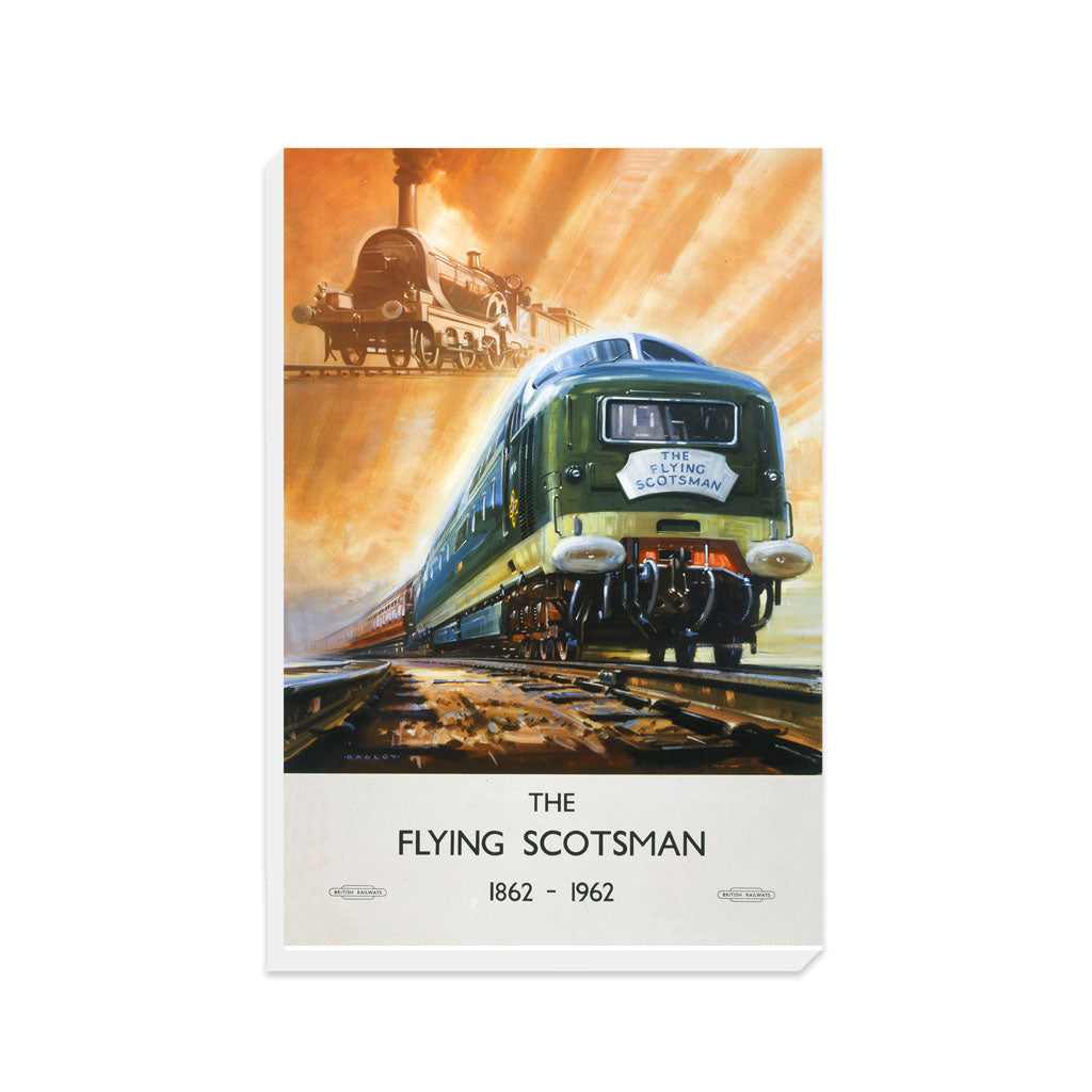 Flying Scotsman - train in air - Canvas