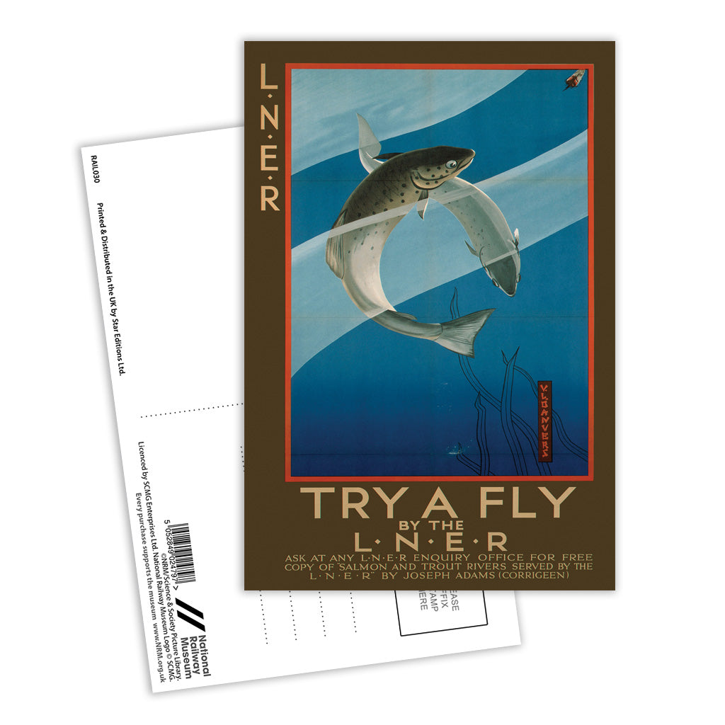 Try a Fly Postcard Pack of 8