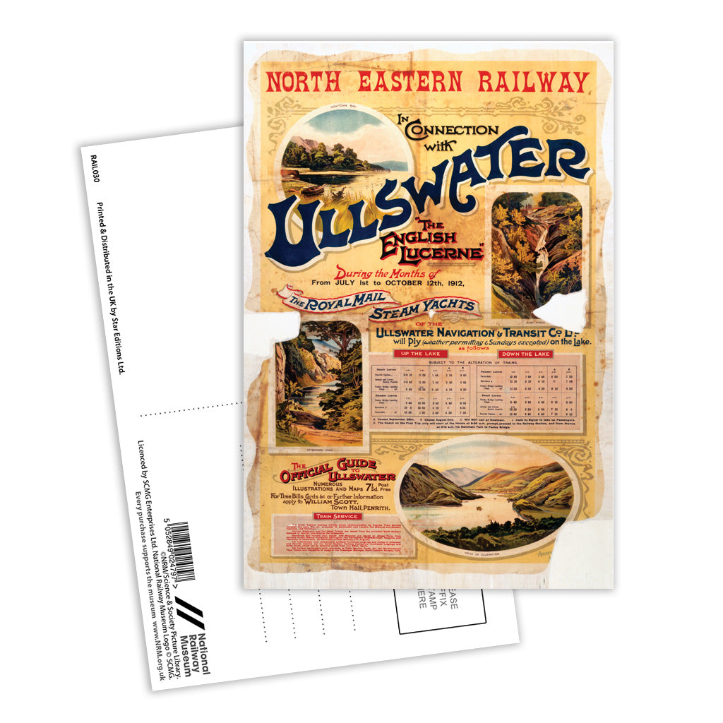 Ullswater, the English Lucerne Postcard Pack of 8