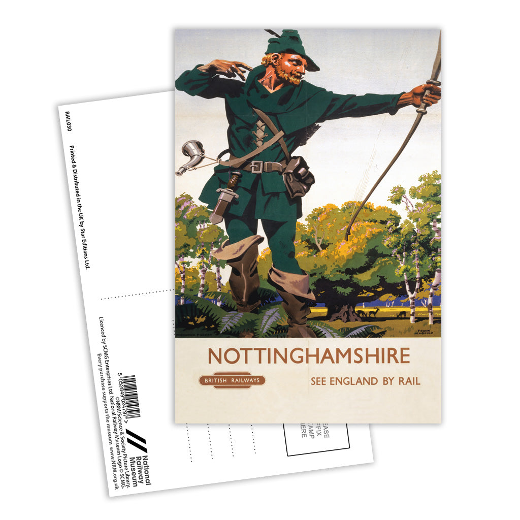 Nottinghamshire Postcard Pack of 8