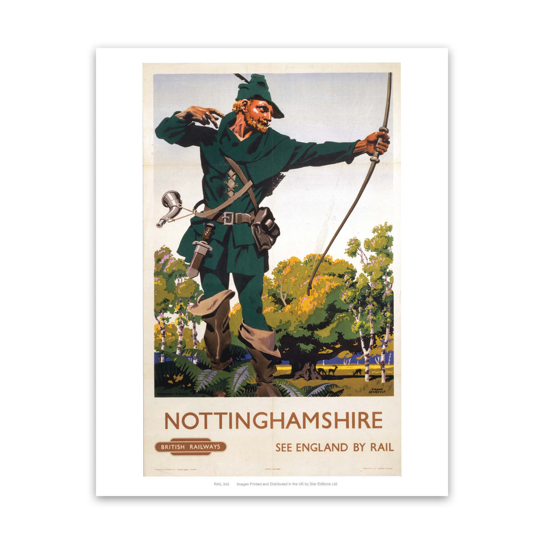 Nottinghamshire Art Print