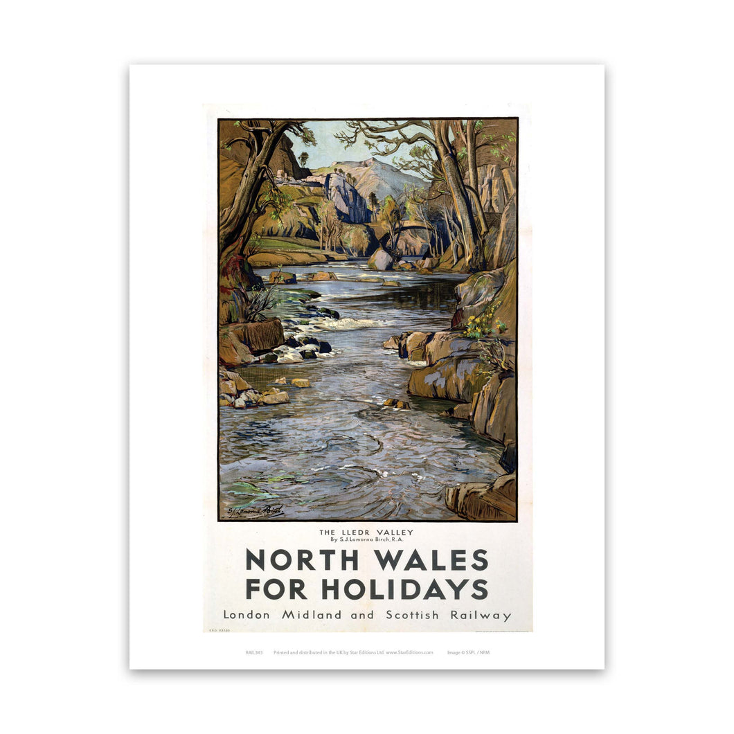The Lledr Valley, North Wales Art Print