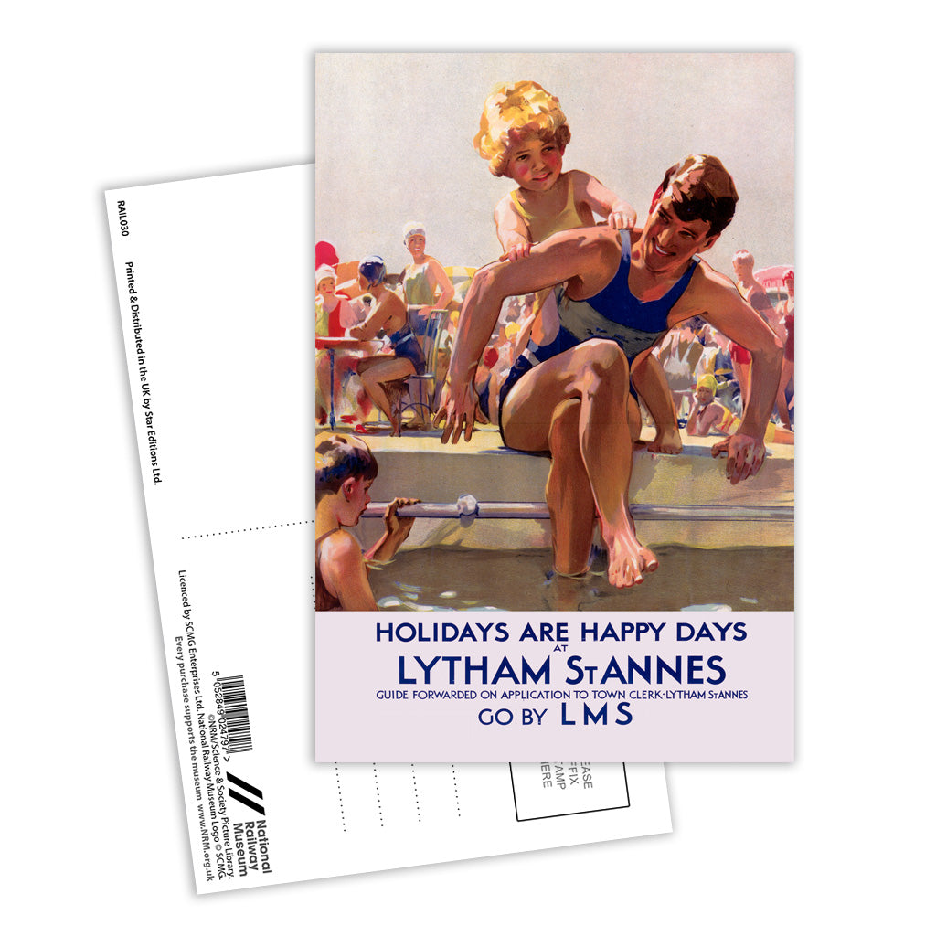 Lytham St Annes, Happy Days Postcard Pack of 8