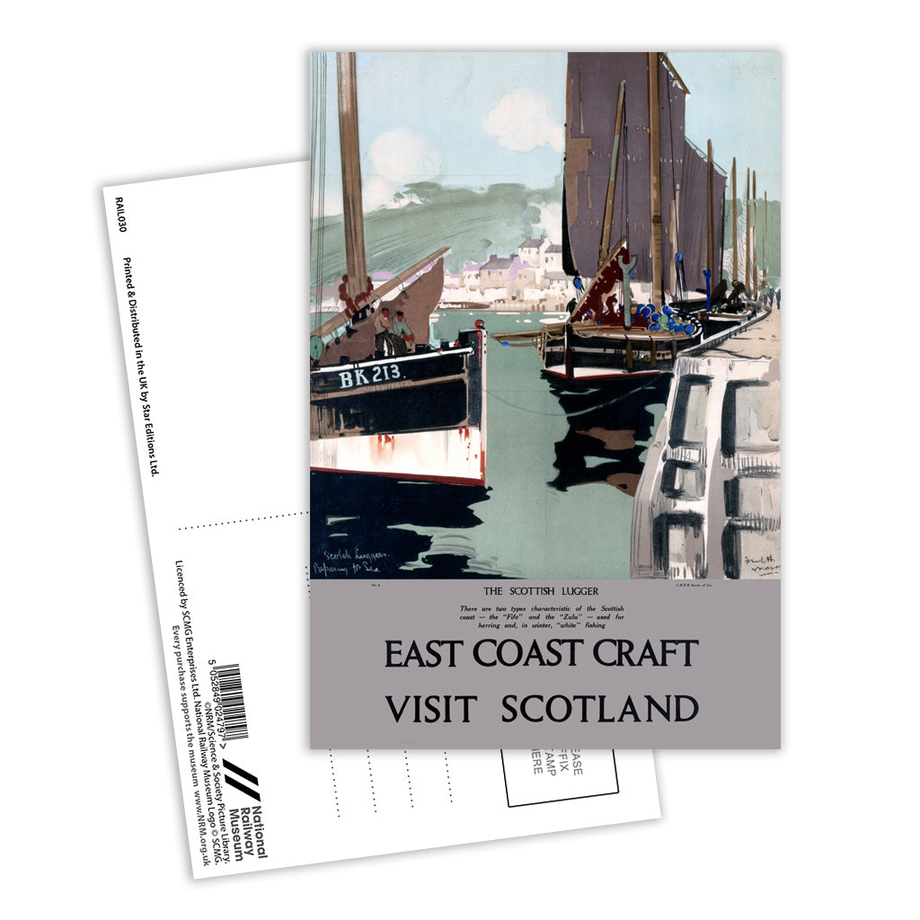 East Coast Craft - Visit Scotland Postcard Pack of 8