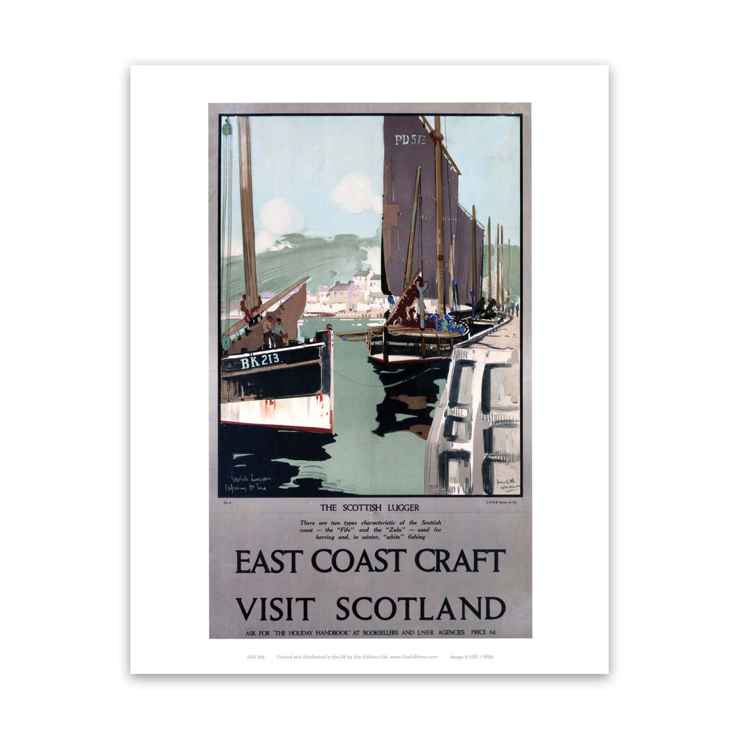 East Coast Craft - Visit Scotland Art Print