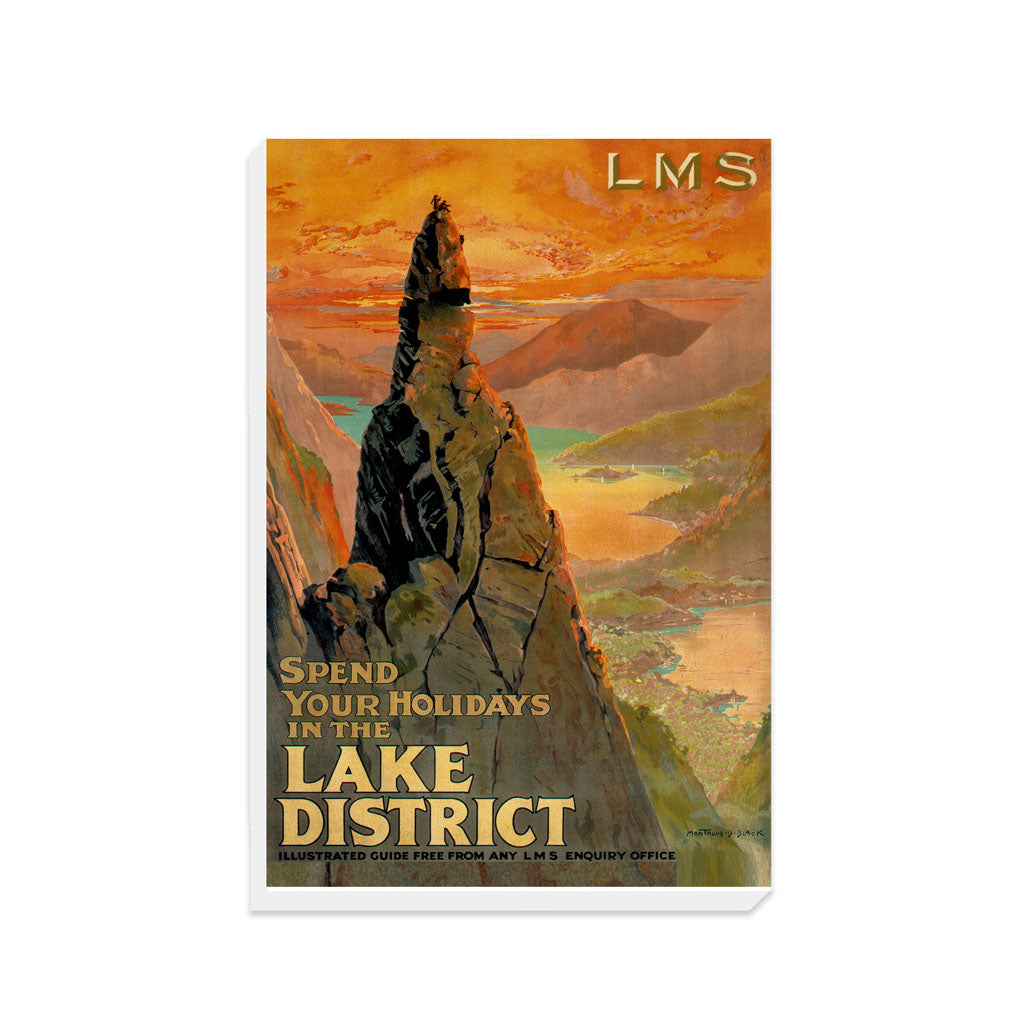 Spend Your Holidays in the Lake District - Canvas