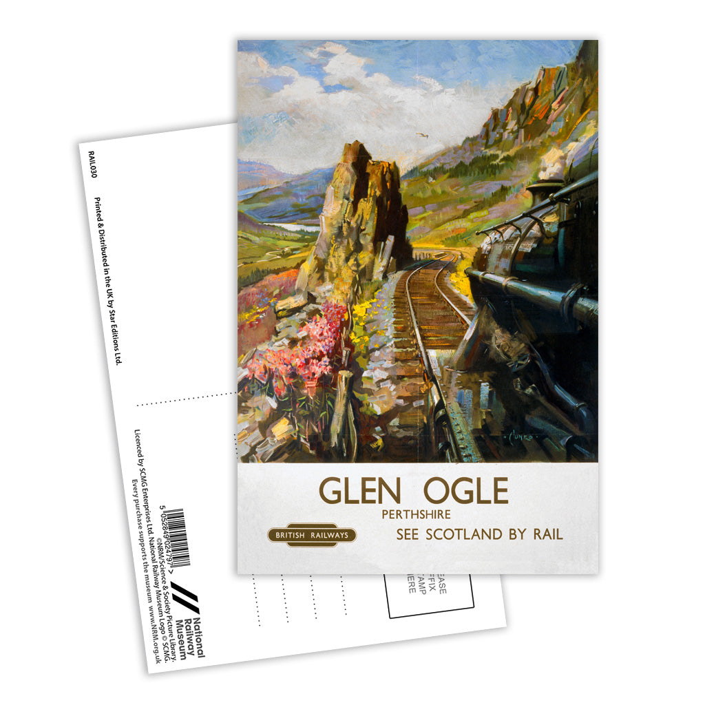 Glen ogle Postcard Pack of 8