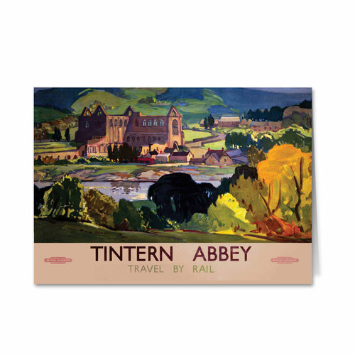 Tintern Abbey, Travel By Rail Greeting Card