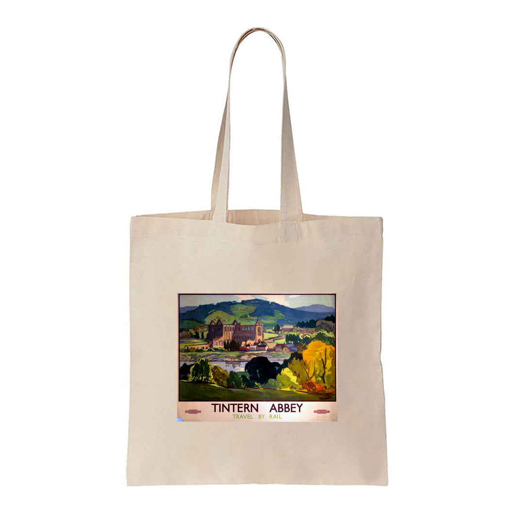 Tintern Abbey, Travel By Rail - Canvas Tote Bag