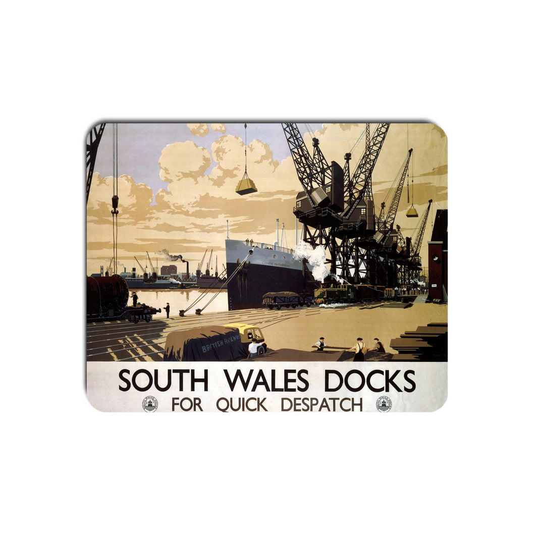 South Wales Docks for Quick Despatch - Mouse Mat