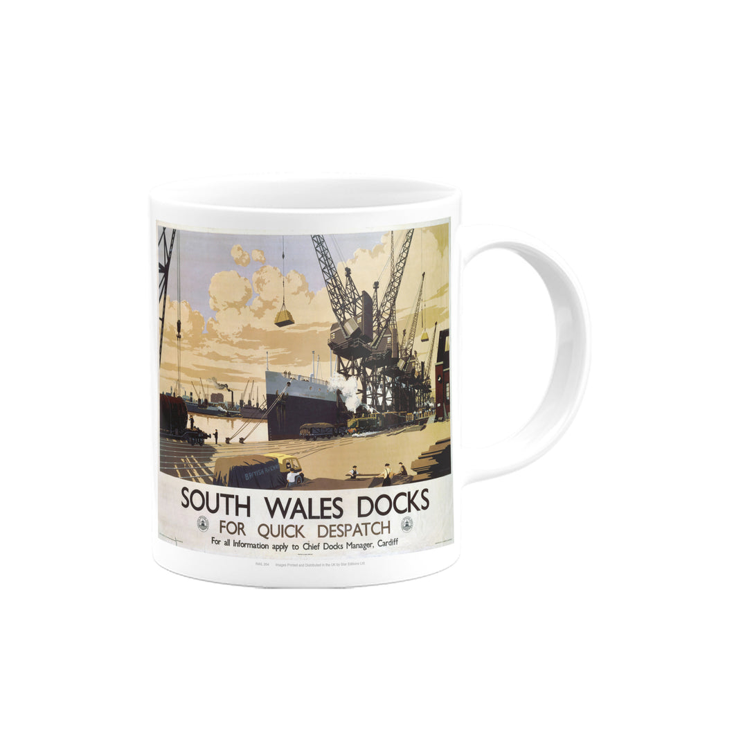 South Wales Docks for Quick Despatch Mug