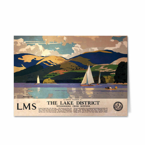 The Lake District - Windermere from Bowness Greeting Card
