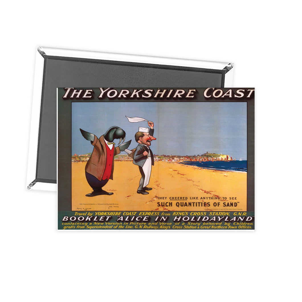 The Yorkshire coast Fridge Magnet