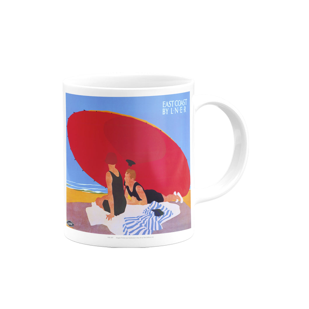 East Coast by LNER - Red Umbrella Mug