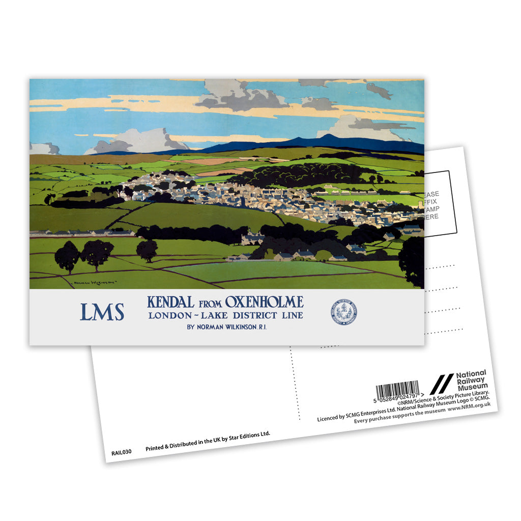 Kendal from Oxenholme Postcard Pack of 8