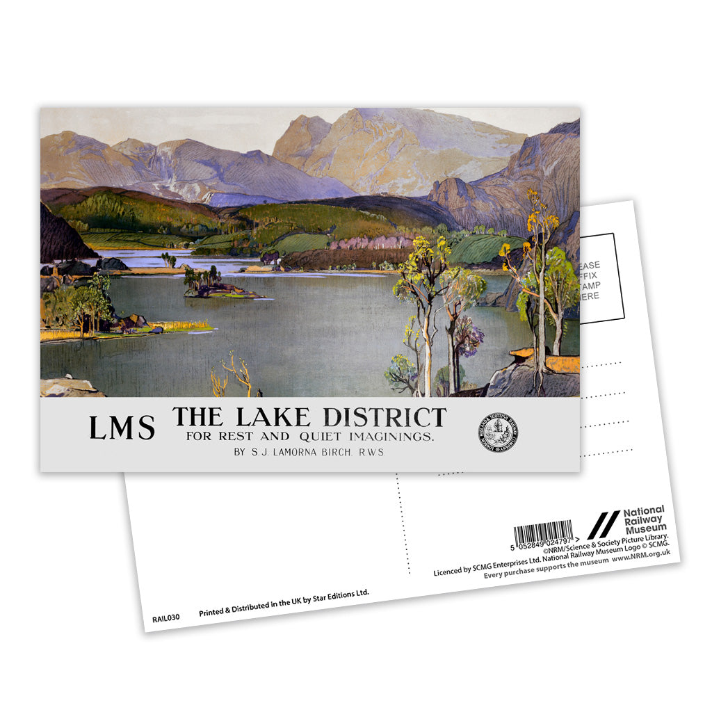 The Lake District - for Rest and Quiet Imaginings Postcard Pack of 8