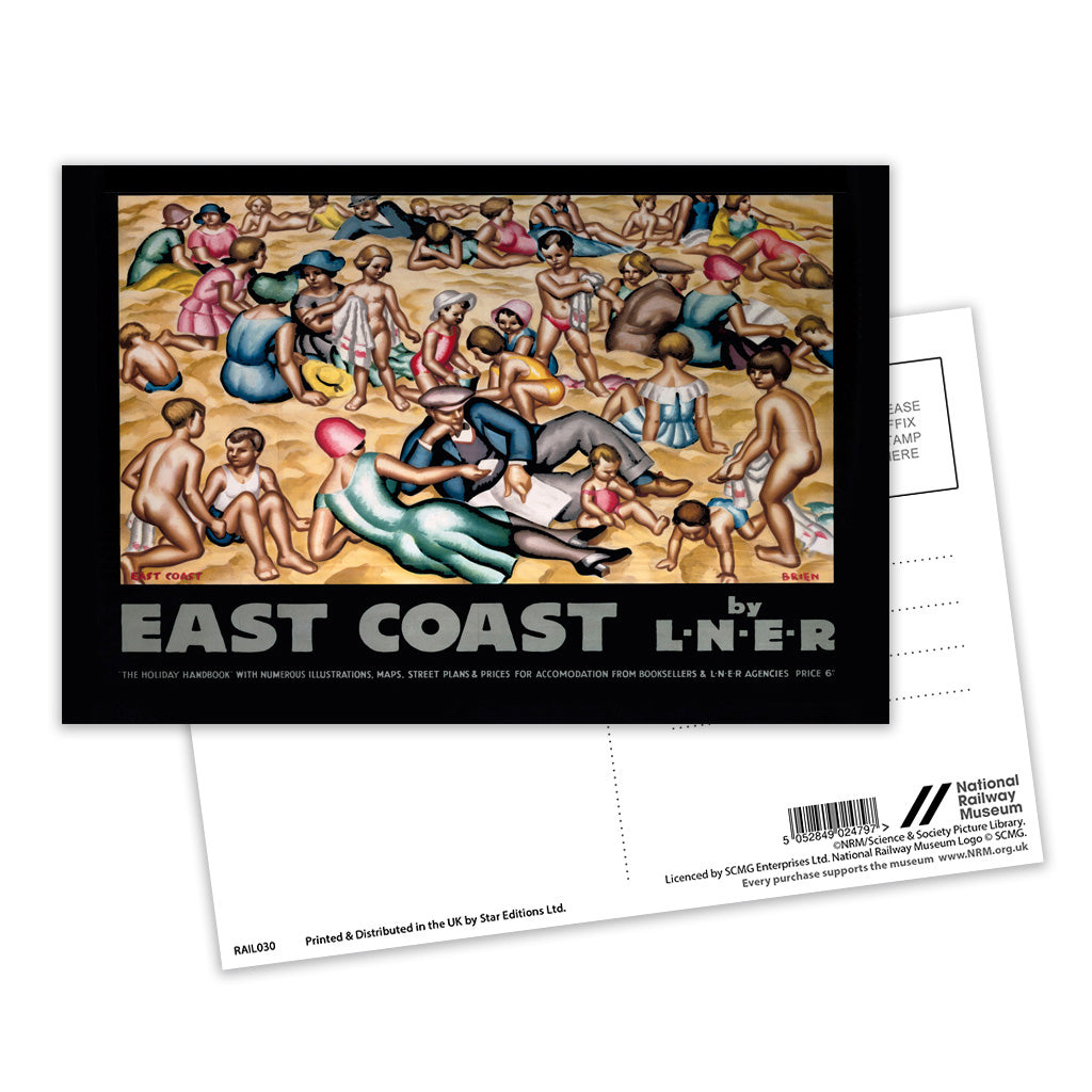 East Coast by LNER Postcard Pack of 8