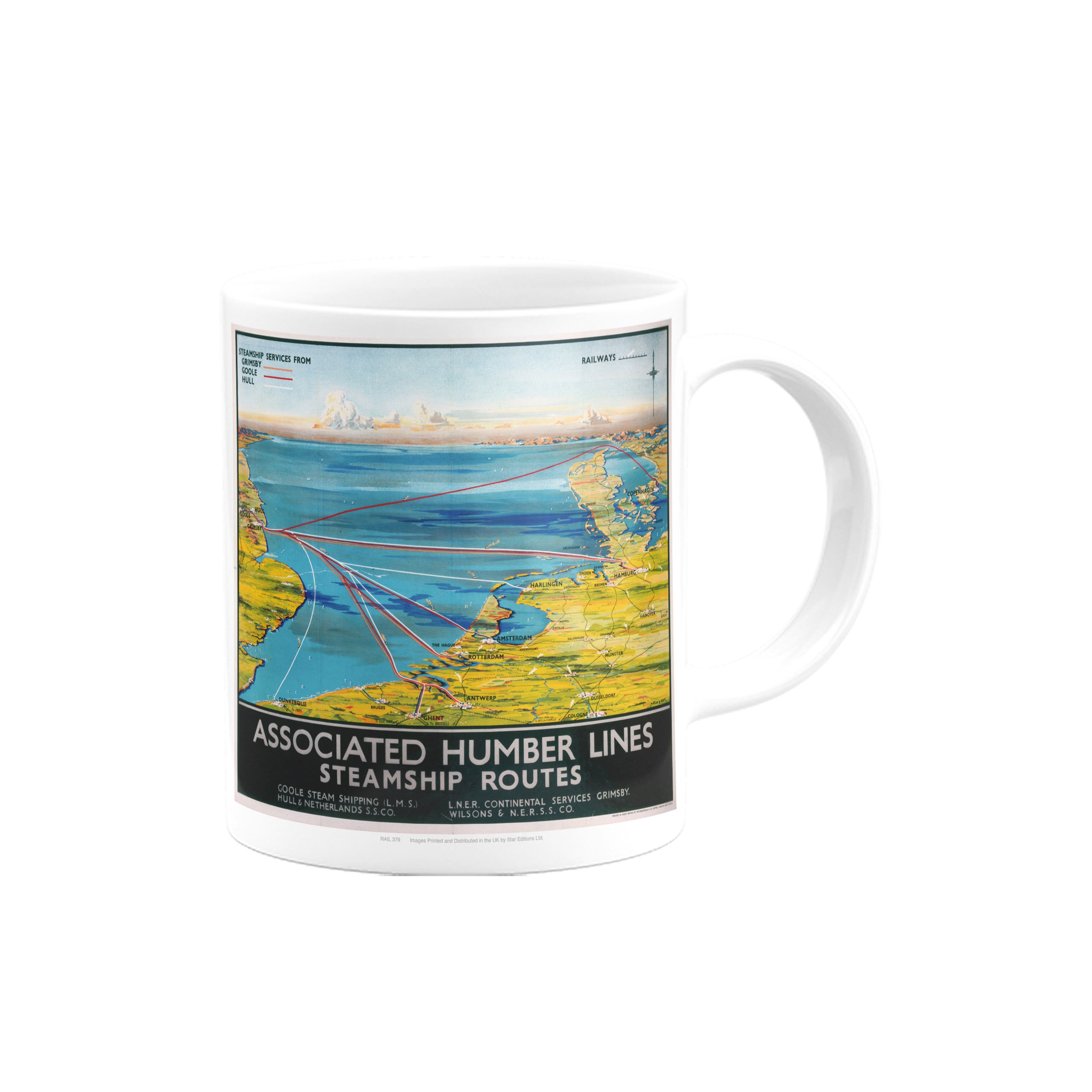 Associated Humber Lines Steamship Routes Mug – Railway Posters