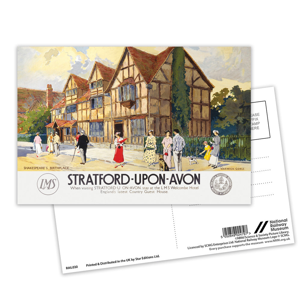 Stratford-upon-Avon Postcard Pack of 8