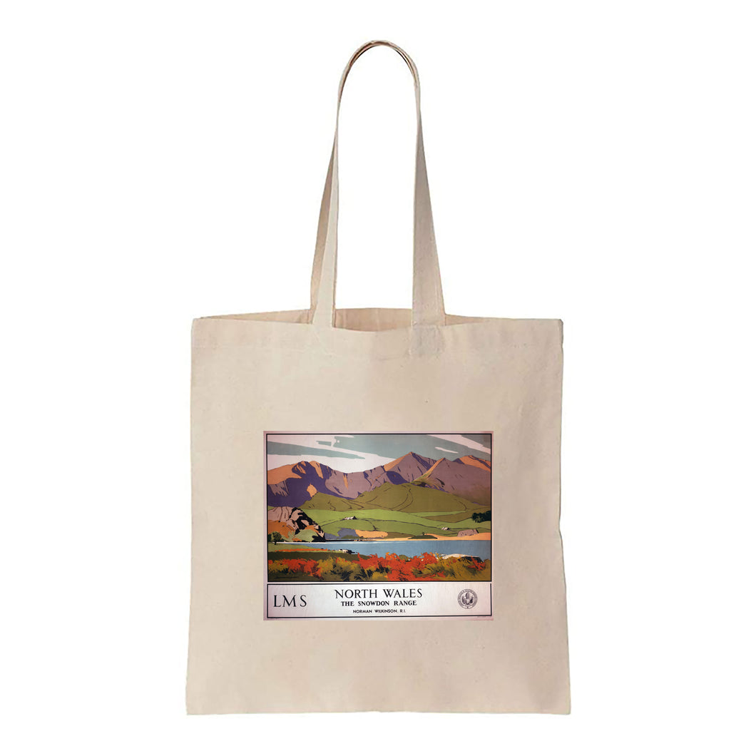 North Wales, The Snowdon Range - Canvas Tote Bag