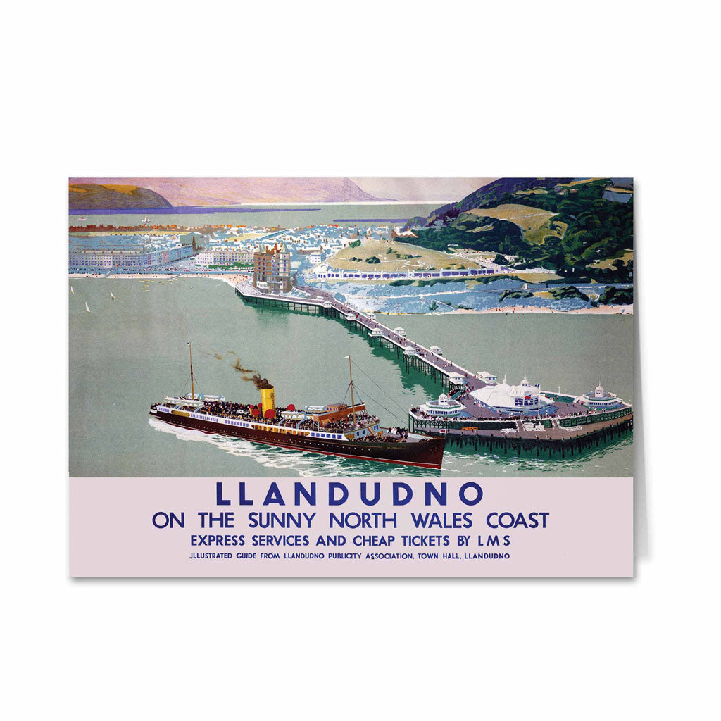 Llandudno, North Wales Coast Greeting Card