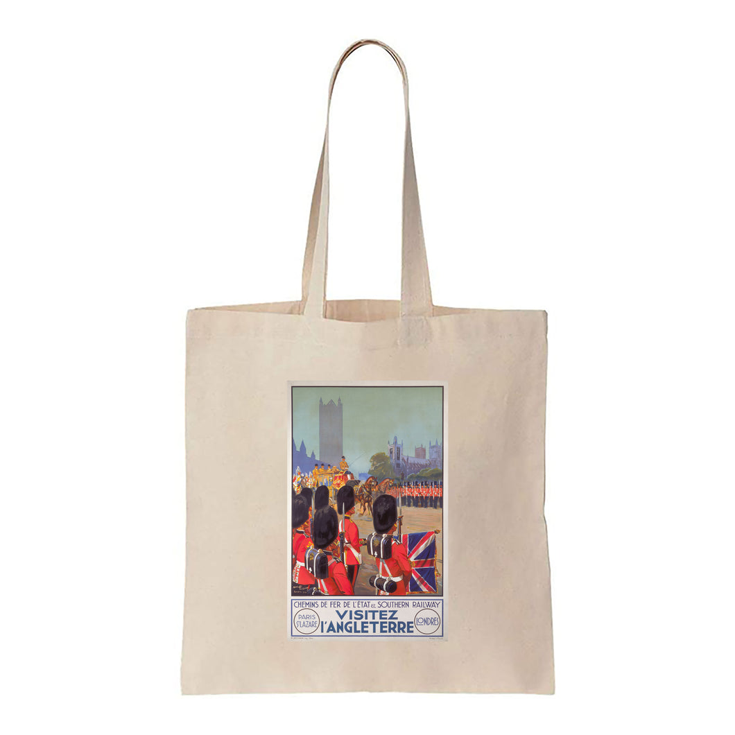 Visit L'Angleterre - Canvas Tote Bag