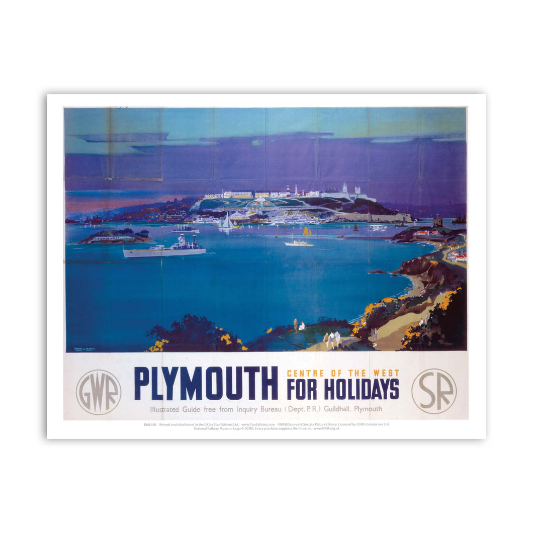 Plymouth, Centre of the West Art Print