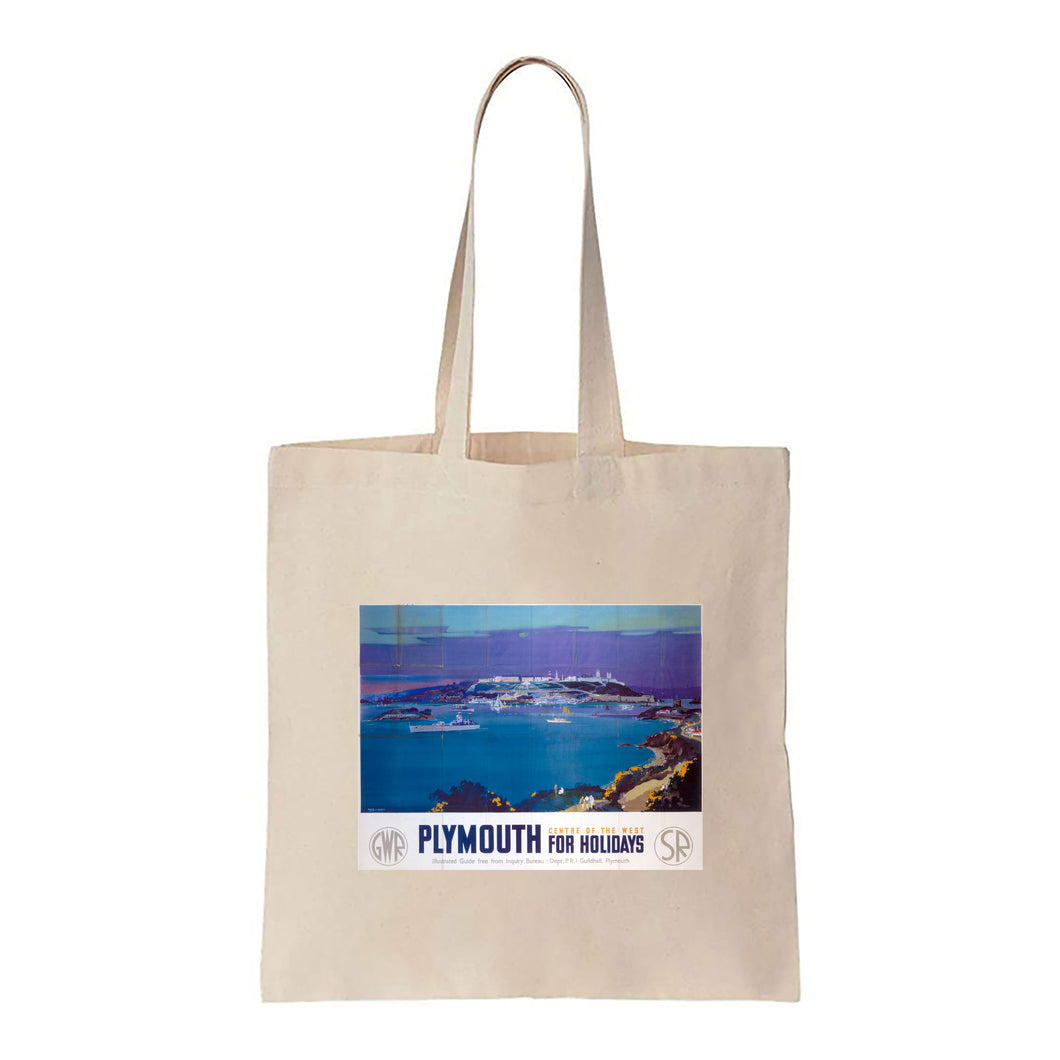 Plymouth, Centre of the West - Canvas Tote Bag