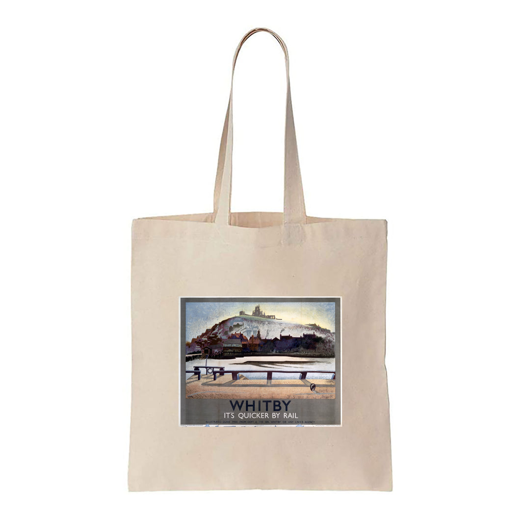 Whitby, It's Quicker By Rail - Canvas Tote Bag